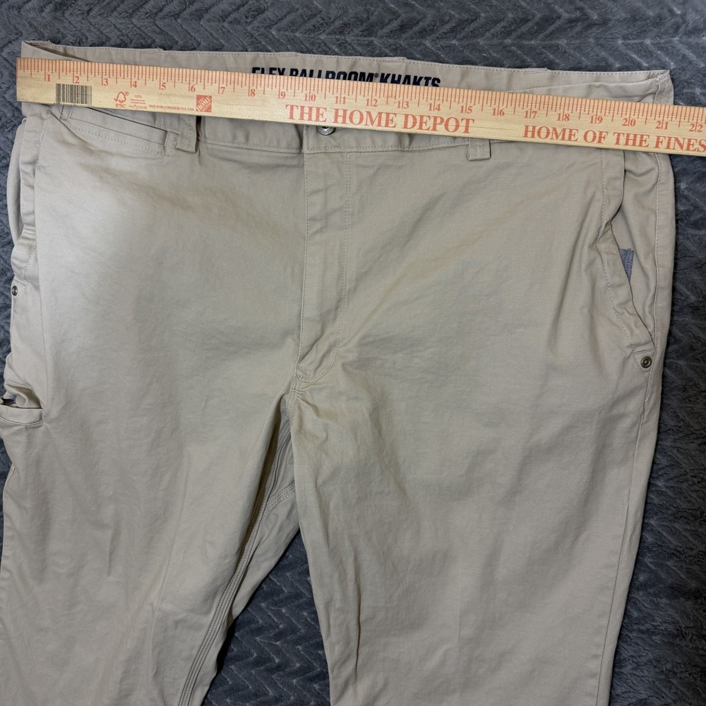 Duluth Ballroom Khaki Pants Men Beige 42x30 Chino Standard Flex Work - Picture 7 of 15